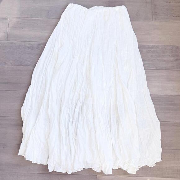CP Shades White Lightweight Long Skirt Size L - Picture 2 of 8